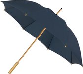paraplu 102 cm bamboe/polyester donkerblauw
