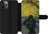 Telefoonhoesje Geschikt voor iPhone 11 Pro telefoonhoesje - De zaaier - Vincent van Gogh - Met vakjes - Wallet case met magneetsluiting