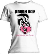 Tshirt Femme Green Day -XL- Road Kill Wit