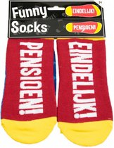 sokken Funny Socks pensioen katoen blauw one-size