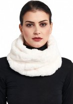 sjaal Julia dames polyester wit one-size