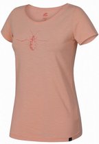 T-shirt Mirsa dames katoen zalmroze maat 36