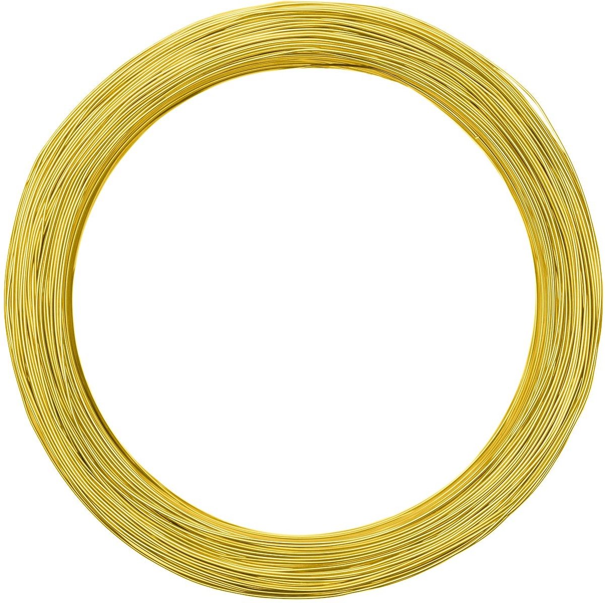 Vaessen Creative Aluminium Draad - 0,8mm - ±365m - 500g - Zonnig geel