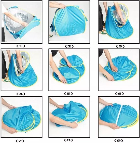 Babystrandtent met zwembad, upgrade eenvoudig op te vouwen en op te Babystrandtent met zwembad, upgrade eenvoudig op te vouwen en op te