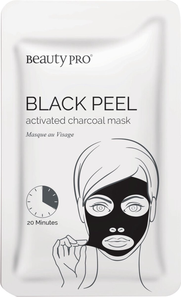 BeautyPro Gezichtsmasker Black Peel van Geactiveerde Houtskool