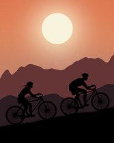 Cyclists Art Print | Poster