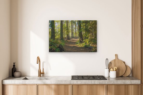 Artaza - Peinture Sur Toile - Sentier Dans La Forêt - 90x60 - Photo Sur Toile - Impression Sur Toile