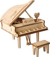 Robotime 3D Houten Puzzel Muziekinstrument Grand Piano, TG402 - Overig