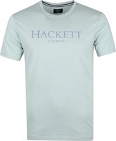 Hackett - T-shirt Logo Groen - XL - Slim-fit