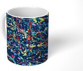 Mok - Patronen - Verf - Spetters - Abstract - Mokken - 350 ML - Beker - Uitdeelcadeautjes