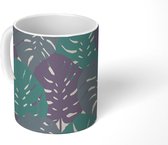 Mok - Koffiemok - Monstera - Bladeren - Patronen - Mokken - 350 ML - Beker - Koffiemokken - Theemok