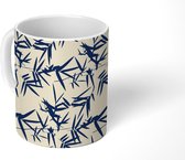 Mok - Japan - Bladeren - Patroon - Mokken - 350 ML - Beker - Uitdeelcadeautjes