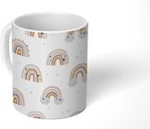 Mok - Meisjes - Patroon - Regenboog - Mokken - 350 ML - Beker - Uitdeelcadeautjes