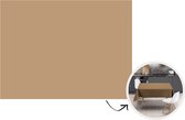 Tafelkleed - Tafellaken - 240x180 cm - Bruin - Effen print - Binnen en Buiten