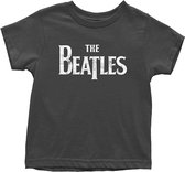 The Beatles - Drop T Logo Kinder T-shirt - 12 maanden - Zwart