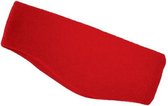 Hoofdband fleece rood