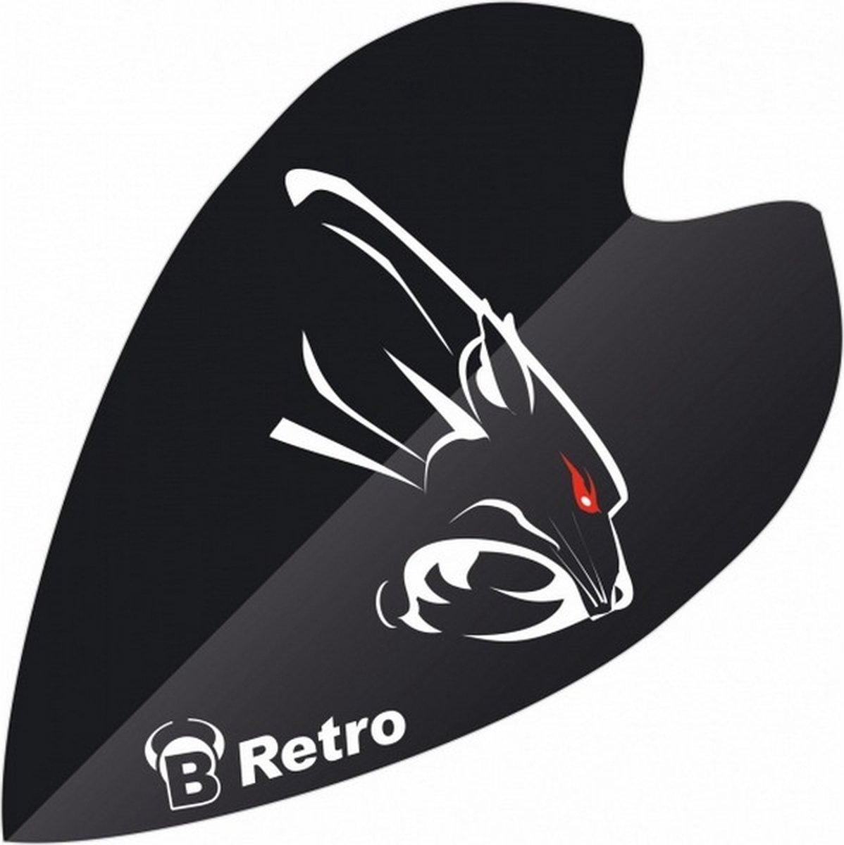 flights mini Retro & Retro panter 100 micron zwart