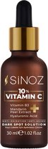 SiNOZ Vitamine C Serum 10% - Hydratatie en Glans - 30 ml