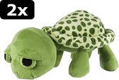 2x SCHILDPAD PLUCHE 40CM