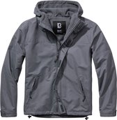 Urban Classics Windbreaker jacket -7XL- Frontzip Grijs