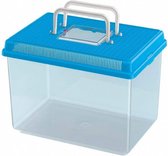 transportbox Geo Medium 23,2 x 16,6 cm blauw