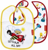 slabberset dierenprint wit 2 stuks 22 x 28 cm