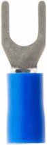 kabelschoentjes vork 4 mm √ÉÀú1,22 - 2,28 mm 10 stuks blauw
