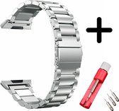 Fitbit Ionic bandje staal zilver + toolkit