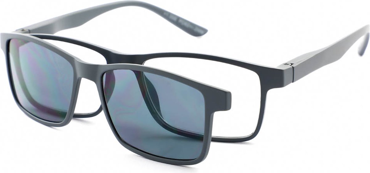 Leesbril MPG KLH144 Met Zonneclip-Gray-+2.00