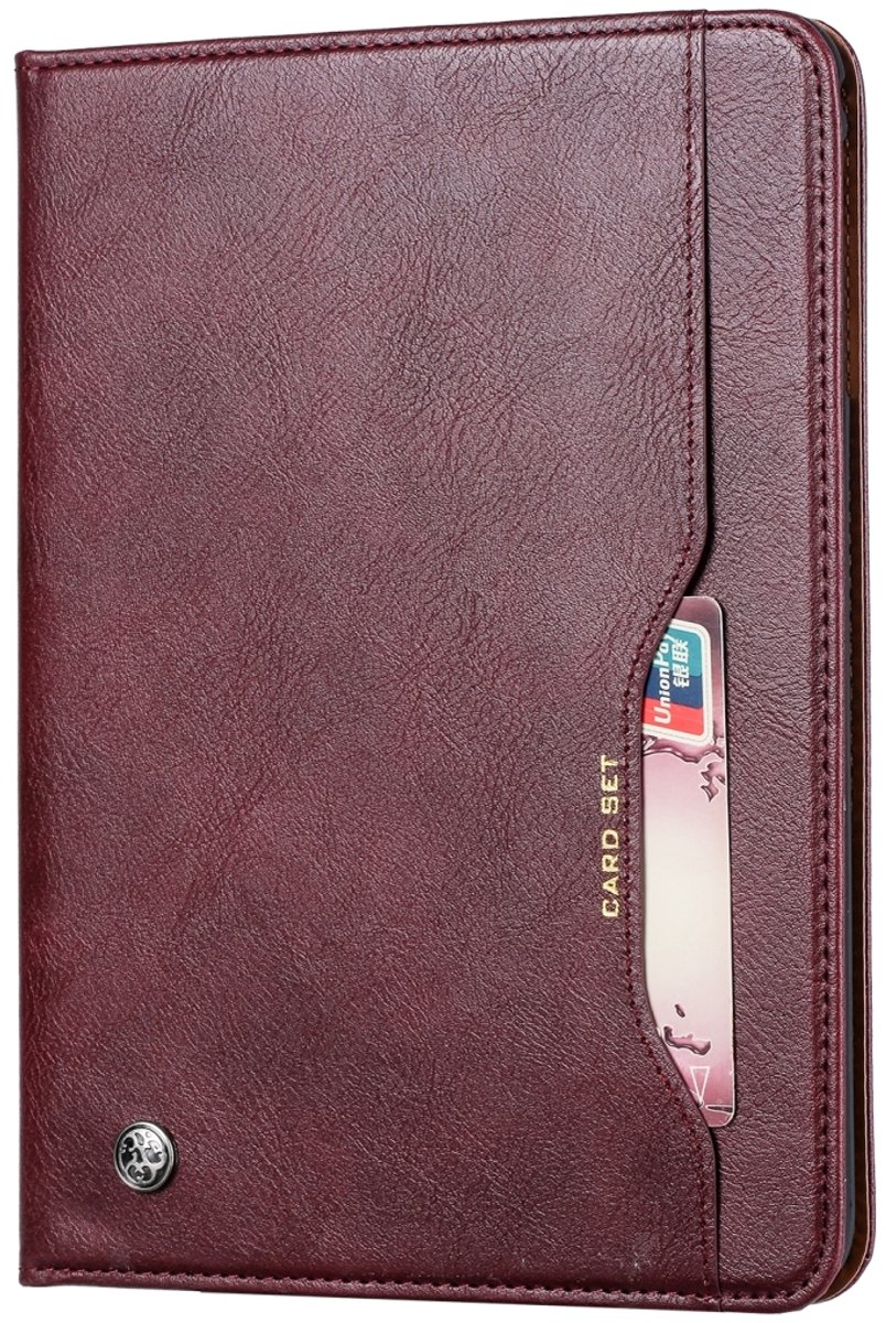 Mobigear Tablethoes geschikt voor Samsung Galaxy Tab A 10.1 (2019) Hoes | Mobigear Business Bookcase - Bordeaux Rood