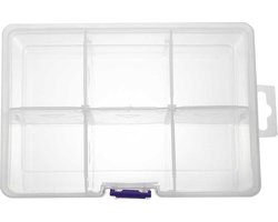 Opbergdoos 6 vakjes (12 x 16 x 5.7 cm)