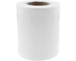 BeMatik - Rol van 160 zelfklevende etiketten compatibel met Dymo S0719250 en 14681 57 mm DVD 4-pack