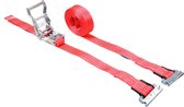 Spanband 35 mm 2 ton 4M Rood met Sleufgatfitting