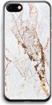 Case Company® - iPhone SE 2020 hoesje - Goud marmer - Soft Cover Telefoonhoesje - Bescherming aan alle Kanten en Schermrand