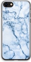 Case Company® - iPhone 8 hoesje - Blauw marmer - Soft Cover Telefoonhoesje - Bescherming aan alle Kanten en Schermrand