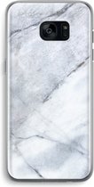 Case Company® - Samsung Galaxy S7 Edge hoesje - Witte marmer - Soft Cover Telefoonhoesje - Bescherming aan alle Kanten en Schermrand