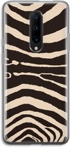 Case Company® - OnePlus 7 Pro hoesje - Arizona Zebra - Soft Cover Telefoonhoesje - Bescherming aan alle Kanten en Schermrand