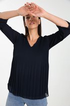Cassis Dames Plisséhemd - Blouse - Maat 42