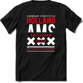 Amsterdam - Holland | TSK Original & vintage | T-Shirt Heren - Dames | Rood | Perfect Cadeau Shirt | Grappige Spreuken - Zinnen - Teksten | Maat L