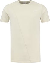 Purewhite -  Heren Regular Fit   T-shirt  - Bruin - Maat S