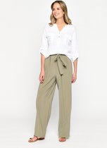 LOLALIZA Linnen blouse - Wit - Maat 36