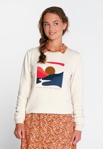 J&JOY - Sweater Vrouwen Manitoba Off White Towelling