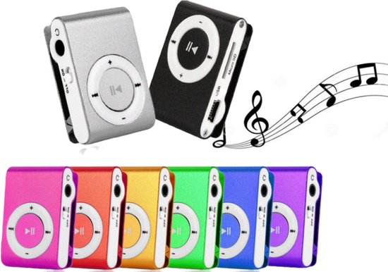 Draagbare MP3-speler met Mini Clip - Oplaadbaar - Compact - Roze