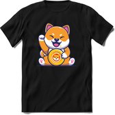 Shiba inu T-Shirt | Crypto ethereum kleding Kado Heren / Dames | Perfect cryptocurrency munt Cadeau shirt Maat M