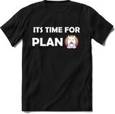 Its Time For Plan Saitama T-Shirt | Saitama Inu Wolfpack Crypto Ethereum kleding Kado Heren / Dames | Perfect Cryptocurrency Munt Cadeau Shirt Maat 3XL