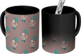 Magische Mok - Foto op Warmte Mokken - Koffiemok - Bloemen - Boeket - Design - Magic Mok - Beker - 350 ML - Theemok