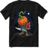 Halloween T-Shirt | Horror Liefhebber Kleding Kado Heren / Dames | Perfect Weerwolf , Monster , Vleermuis en Pompoen Cadeau Shirt | Grappige Zinnen, Spreuken en Teksten | Maat S