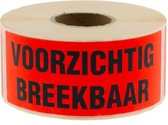 500x Etiket 'Voorzichtig/Breekbaar'