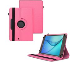 LuxeBass Hoesje geschikt voor Universele Tablet Hoes voor 10 inch Tablet - 360° draaibaar - Roze