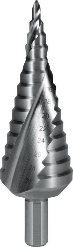 Bosch Trappenboor HSS 9-traps diameter 4-20mm - 3165140107396 2608597524